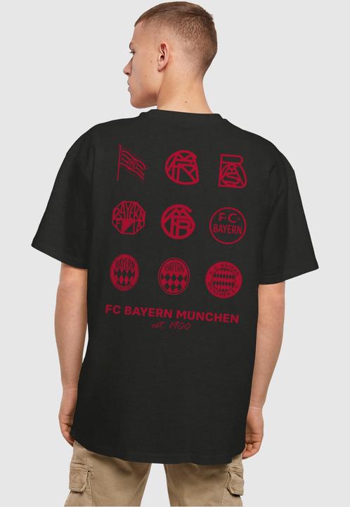 Produktbild FC Bayern München Logo History Red Heavy Oversized Tee - 112251 (S)