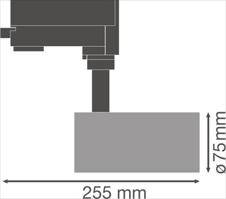 Immagine prodotto Ledvance Faretto a binario LED Apparecchio per applicazioni interne Bianco freddo 75,0 mm x 255,0 mm TRACCIA (1900 lm)