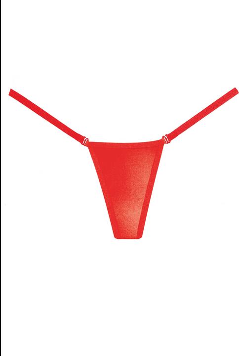 Actual product image Allure Wetlook Panty - Red (One size)