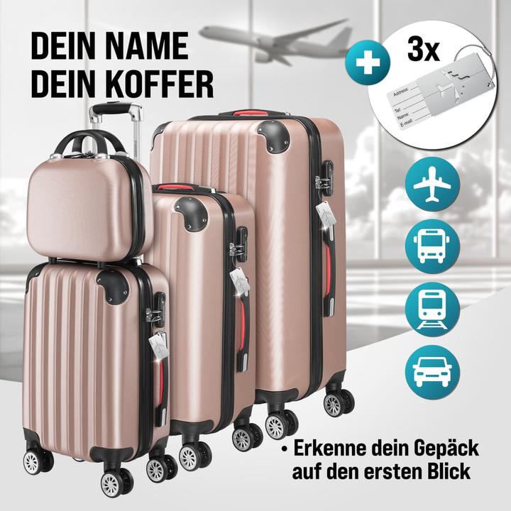 Image du produit Monzana Set di valigie (89 l, Bagage à main (jusqu'à 50l), M (50 - 90l), L (90 - 115l))