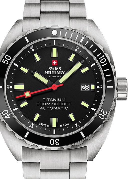 Actual product image Swiss Military SMA34100.01 Diver Titanium Automatic 42mm 30ATM (Diving watch, 42 mm)