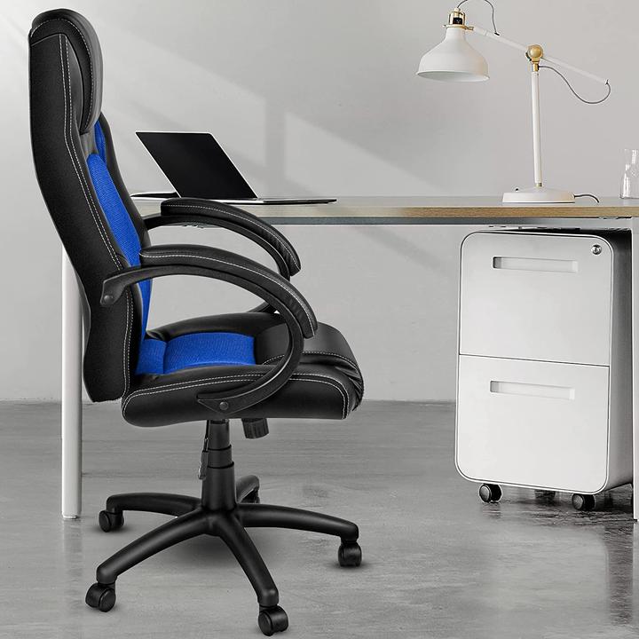 Image du produit Tresko Fauteuil de direction Racing, noir/bleu