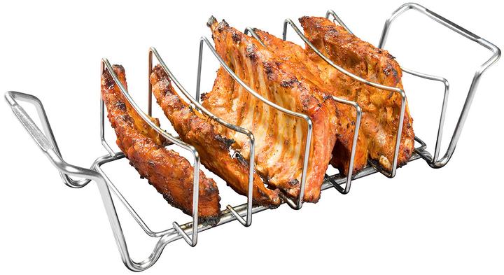 Produktbild Rosenstein & Söhne 2in1-Sparerib-Halter und Bratenkorb