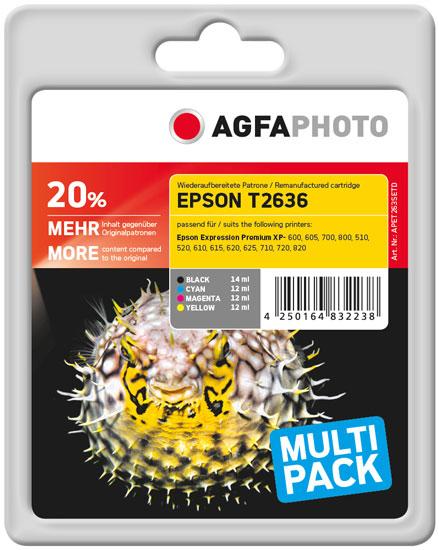 AGFAPHOTO Ink, BK/C/M/Y (M, Y, BK, C)