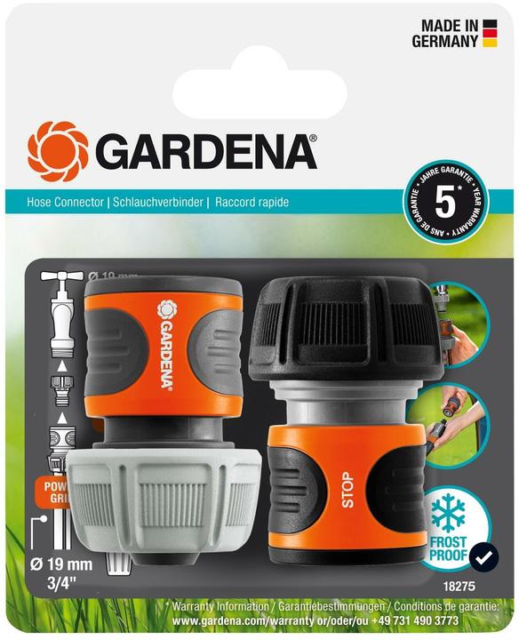 Gardena Schlauchverbinder-Satz (Schlauchverbinder, 19 mm)
