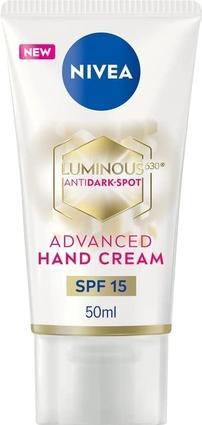 Produktbild NIVEA Luminous 630 Anti Dark Spot Advanced Hand Cream 50ml Angereichert mit Hyaluronsäure (50 ml)