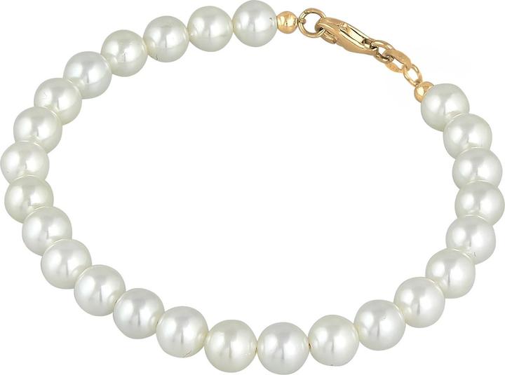 Elli Armband Muschelkernperlen 925 Sterling Silber