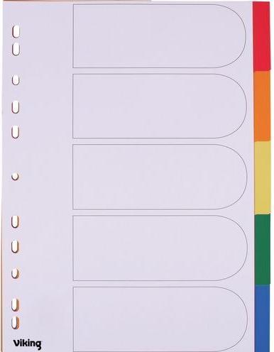 Actual product image Office Depot Register A4 Assorted colours 5 pieces
