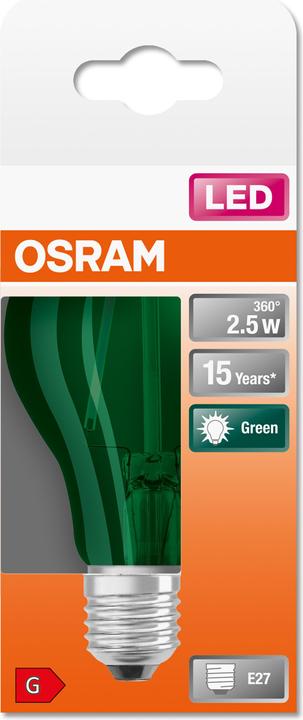 Produktbild Osram Led Star Décor Classic A (E27, 2.50 W, 45 lm, 1 x, G)