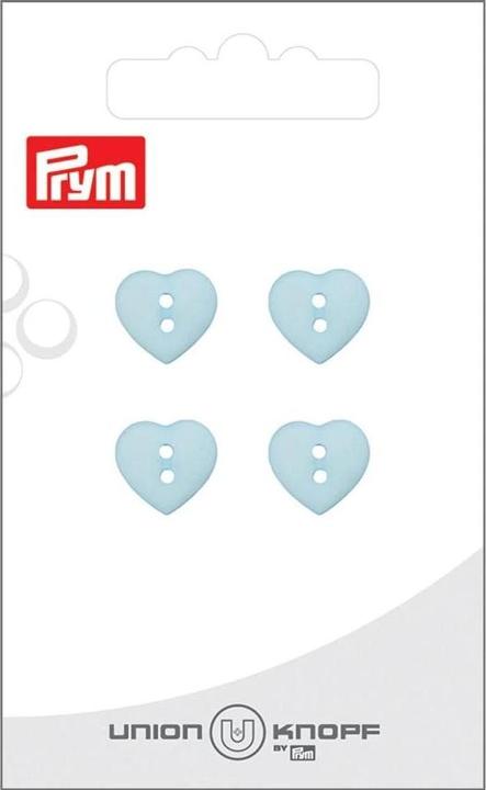 Produktbild Prym Knöpfe Herz 12 mm, 4 Stück, Blau