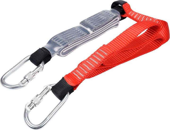 Actual product image Yato Professional lanyard with safety fall arrester made of webbing - 1.8 metre - with carabiner, YT