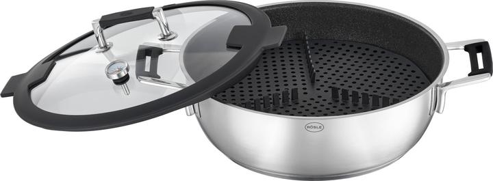 Immagine prodotto Rösle Vaporetto Silence PRO Aroma Ø28cm (28 cm, Cucina a vapore, Acciaio inossidabile)