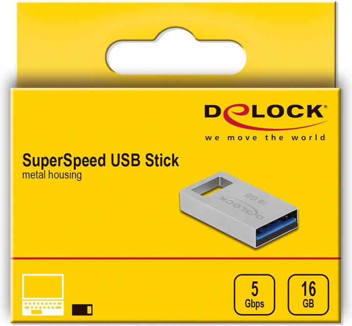 Actual product image Delock USB flash drive (16 GB, USB-A, USB 3.0)