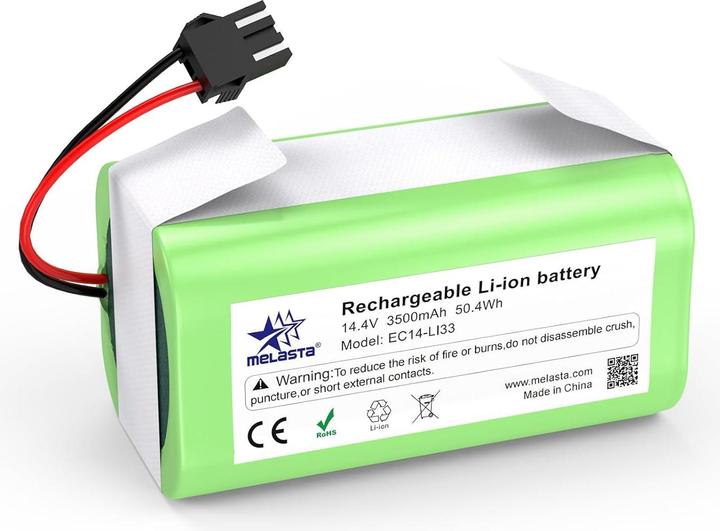 Immagine prodotto Melasta Batteria di ricambio agli ioni di litio da 14,4 V 3500 mAh per Tesvor X500