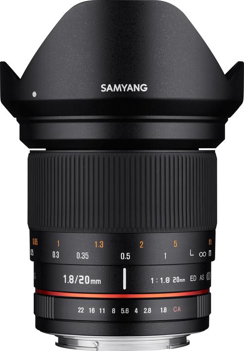 Samyang 20mm f/1.8 ED AS UMC Canon EF (Canon EF, full size)