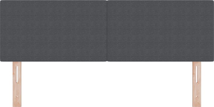 Produktbild VidaXL LED Kopfteil Einfarbig Dunkelgrau 80 cm Cordstoff (160 x 5 x 88 cm)