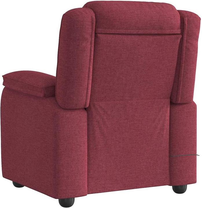 Productafbeelding VidaXL Massagefauteuil Wijnrode stof Massage TV-fauteuil