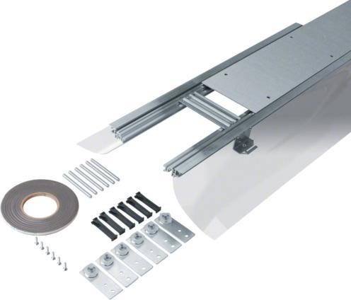 Hager TEH BKFD200045 Bodenkanal estrichbÃ¼ndig mit Folie Stahl BKFD 200x(45-70)mm 2,4m (240 cm)