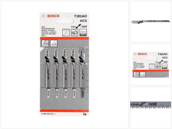 Immagine prodotto Bosch Professional Zubehör Lama per seghetto alternativo T 101 AO, Clean
