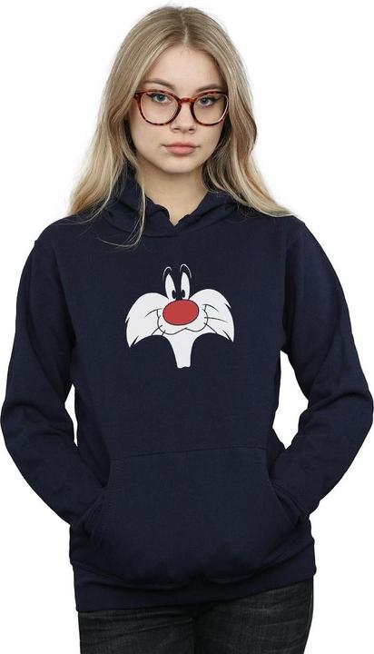 Immagine prodotto Looney Tunes Sylvester Big Face Felpa con Cappuccio Donna (XL)