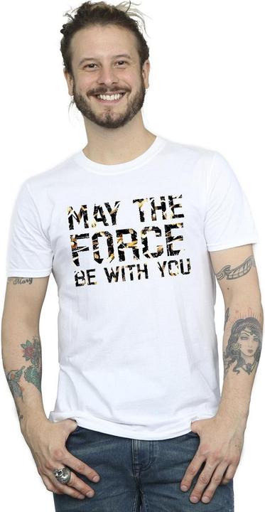 Immagine prodotto Star Wars May The Force Infill Maglietta Uomo (L)