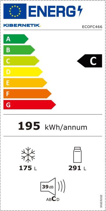 Energy Label Kibernetik FSP466 (466 l)