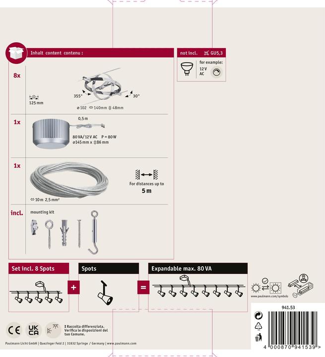 Actual product image Paulmann Wire System Cardan