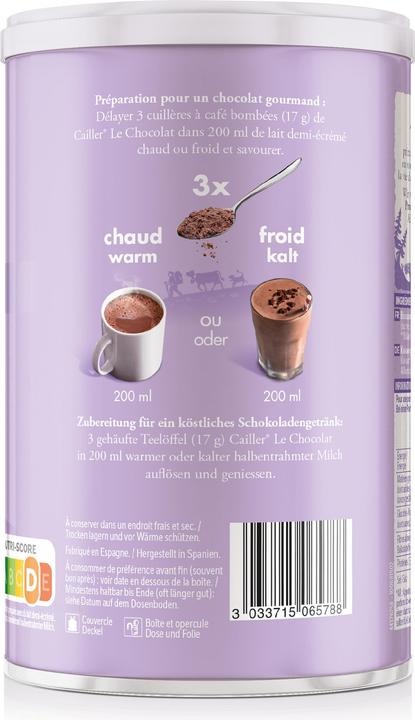Image du produit Cailler Le Chocolat Boisson au cacao en poudre (500 g)