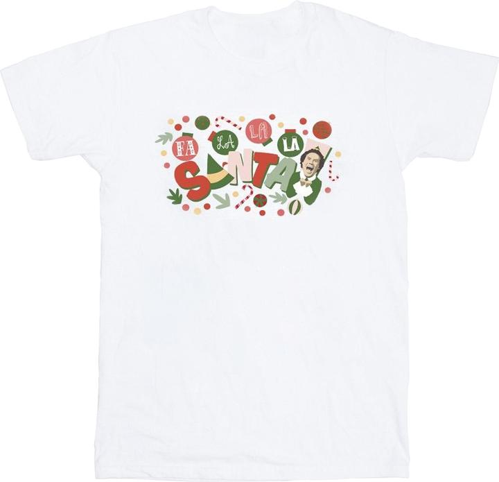 Actual product image Elf Mens Santa Fa La La T-Shirt (M)