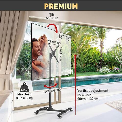Image du produit Barkan SW310H Support TV (65") Noir (65", 36 kg)