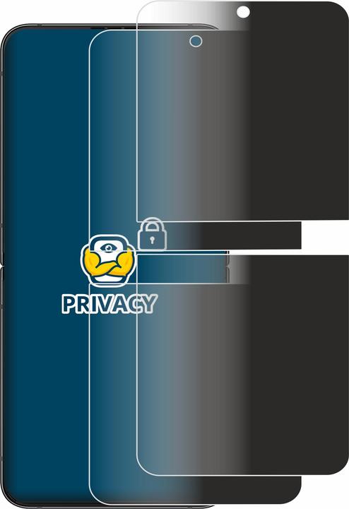 Productafbeelding BROTECT Anti-spionnetje privacyfolie Beschermfolie tegen blauw licht (2 Stuk, Samsung Galaxy Z Flip4)