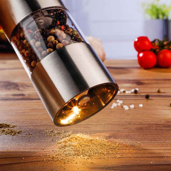 Immagine prodotto Fs-Star Macina sale e pepe, elettrico, acciaio inossidabile (Pepe, Sale)