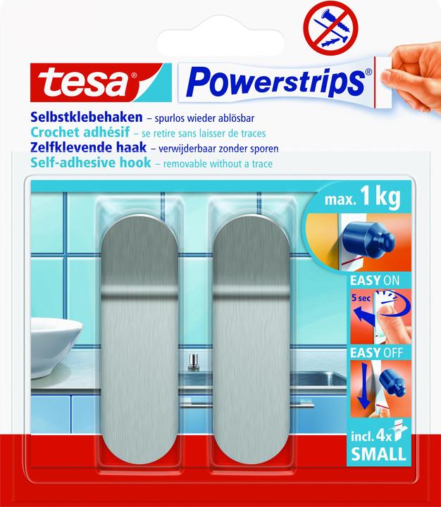 tesa Powerstrips Haken SMALL Metall