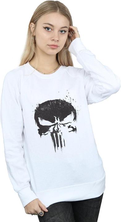 Actual product image Womens/Ladies The Punisher TV Skull Logo Sweatshirt (S)