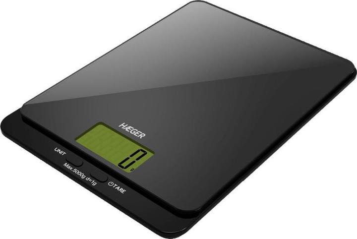 Actual product image Haeger Dark Glass kitchen scale