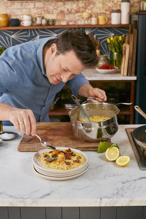 Actual product image Tefal Jamie Oliver Cook Smart 7 pcs (24 cm, Pan set + pot set, Stainless steel)