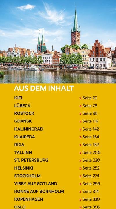 Actual product image Reiseführer Ostseestädte (German, André Micklitza, Christian Nowak, Gunnar Strunz, Rasso tuber, Hinnerk Dreppenstedt, Volker Hagemann, Corinna Grulich, 2024)
