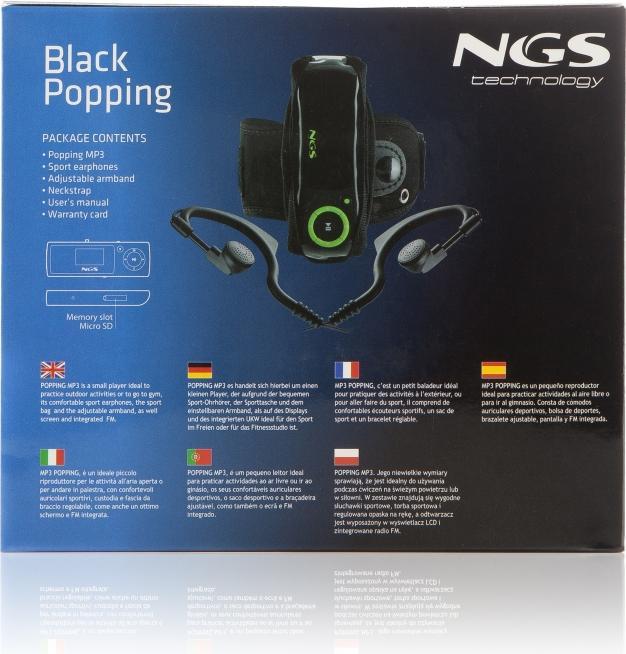 Produktbild NGS Black Popping 4GB (4 GB)