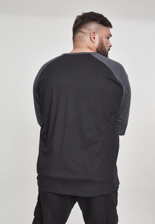 Actual product image Urban Classics Contrast 3/4 Sleeve Raglan Tee (5XL)