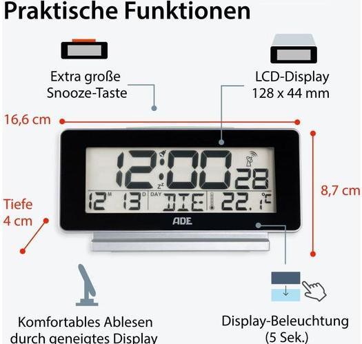 Actual product image ADE Digital alarm clock