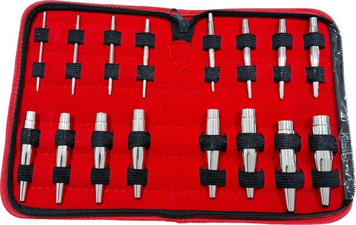 Immagine prodotto Star Piercing 16-teiliges Einführkegel Set (Nr.2) 2.5 mm - 17 mm (senza ottone, Acciaio chirurgico 316L)