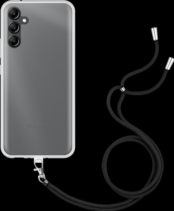 Actual product image Cazy Mobile Phone Chain Case Compatible with Samsung Galaxy A54 - Silicone Mobile Phone Case with Strap