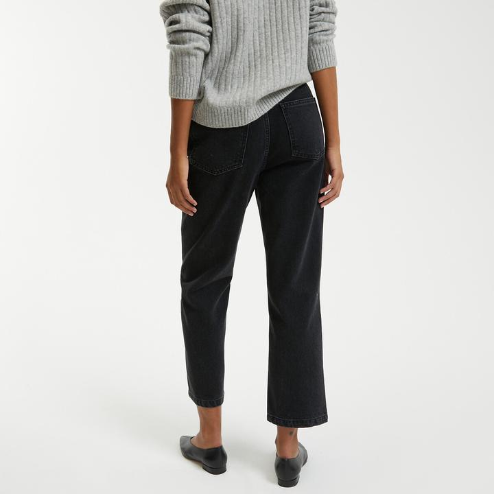 Produktbild La Redoute Collections Gerade High-Waist-Jeans in 7/8-Länge (XS)
