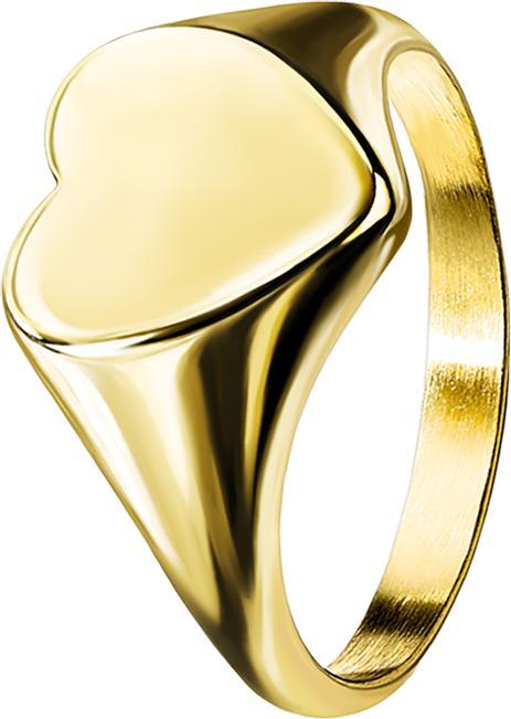Produktbild Star Piercing Ring vergoldet Herz flach (57, Stahl)
