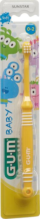 GUM SUNSTAR Baby Zahnbürste 0-2 Jahre gelb (Weich, 1 x)