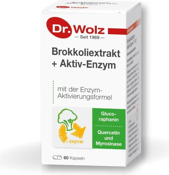 Dr. Wolz Broccoli Extract + Active Enzyme Capsules, 60 Capsules (60 Piece, Capsules, 103 g)