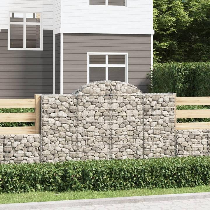 Immagine prodotto VidaXL Gabionen mit Hochbogen 5 Stk. 200x30x120/140cm Verzinktes Eisen