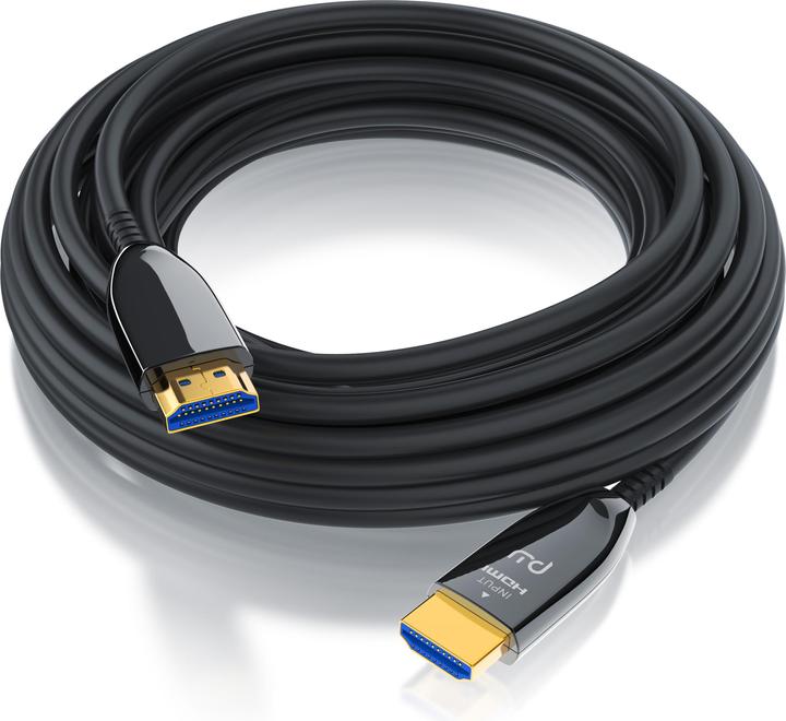 Actual product image Primewire HDMI fibre optic cable 2.1, type A, UHD, 8K @ 120Hz, 4k @ 240Hz with DSC, HDR10+, 3D, eARC, HDCP 2.3 (15 m, HDMI)