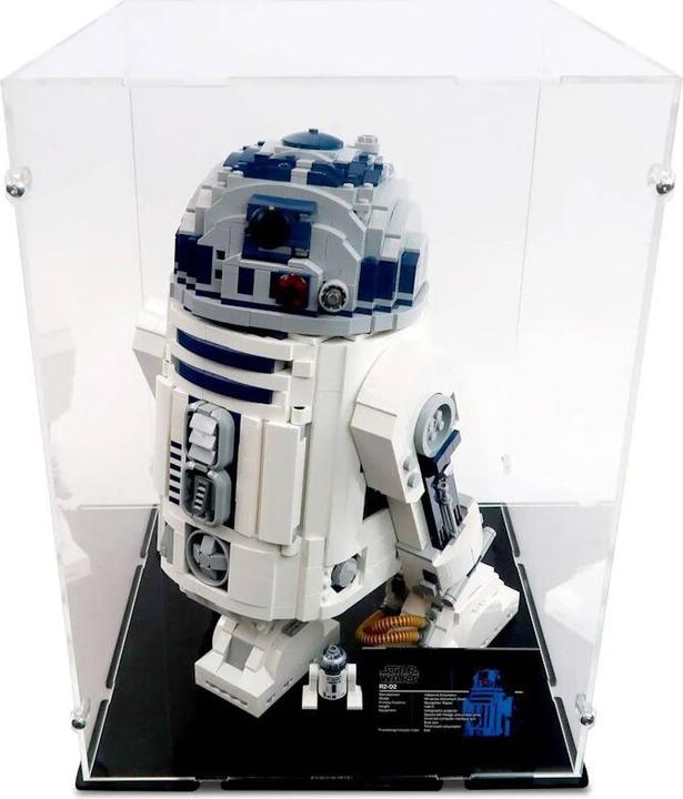 Actual product image iDisplayit Acrylic display for LEGO® 75308 Star Wars R2-D2 (With black base)