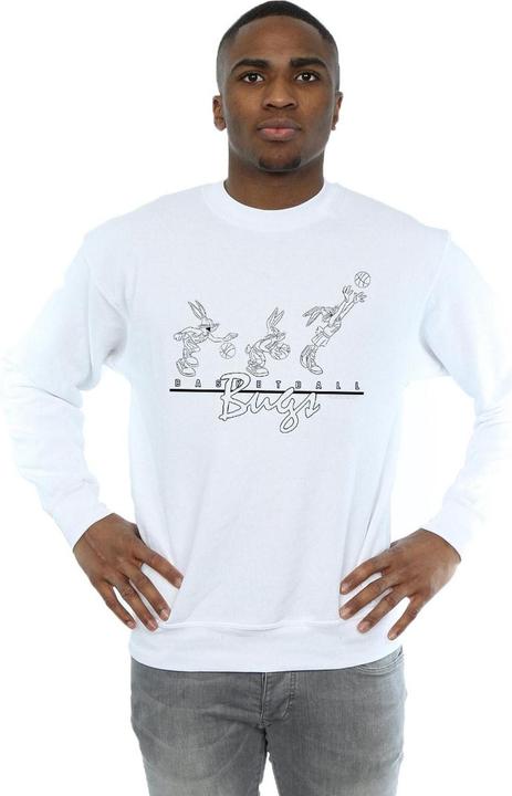 Actual product image Looney Tunes Mens Basketball Bugs Sweatshirt (XL)